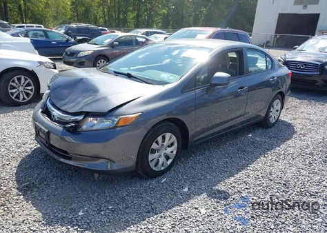 2012 Honda Civic Lx z USA, uszkodzony, nr VIN 19XFB2F54CE386047